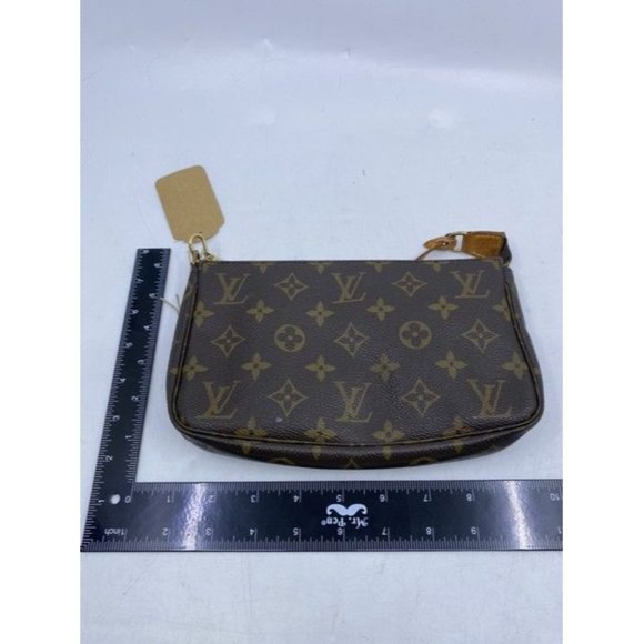 Louis Vuitton Pochette Accessoires Vintage Brown Monogram Canvas Tote - Picture 4 of 7